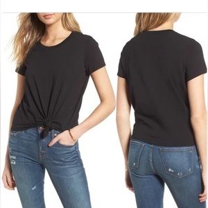 Madewell knot bottom tee